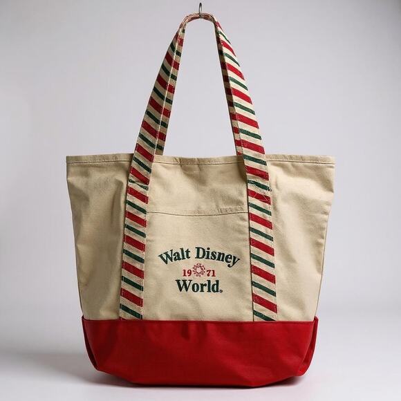 Vintage RARE 1970s Disney Parks Canvas Tote Bag - Picture 1 of 7